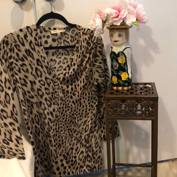 Jones New York Tops - Jones New York sport. Leopard print blouse. M.